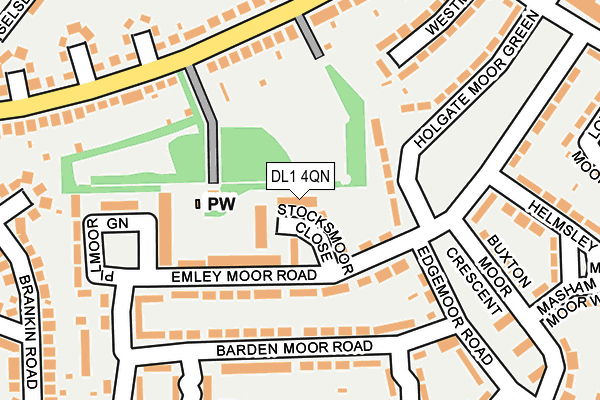 DL1 4QN map - OS OpenMap – Local (Ordnance Survey)