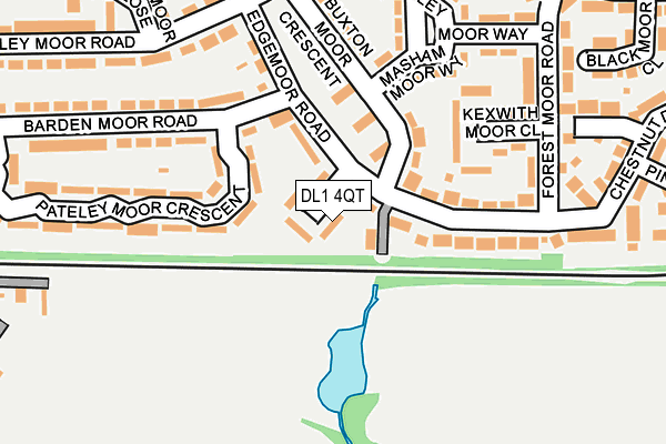 DL1 4QT map - OS OpenMap – Local (Ordnance Survey)