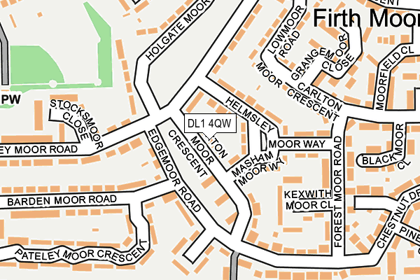 DL1 4QW map - OS OpenMap – Local (Ordnance Survey)