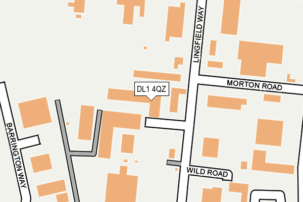 DL1 4QZ map - OS OpenMap – Local (Ordnance Survey)