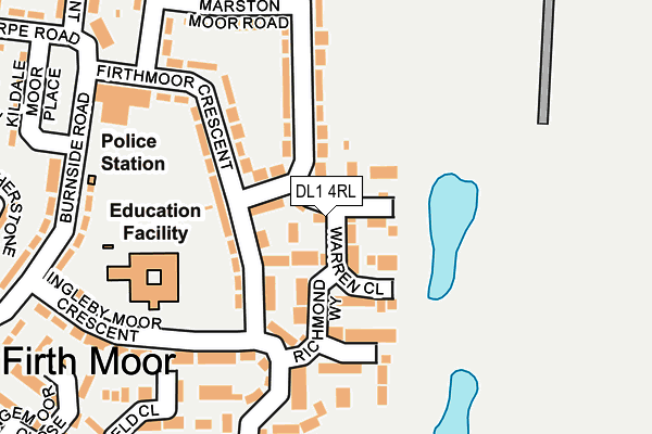 DL1 4RL map - OS OpenMap – Local (Ordnance Survey)