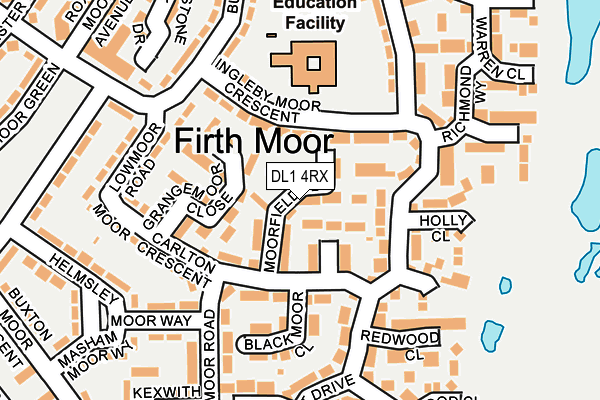 DL1 4RX map - OS OpenMap – Local (Ordnance Survey)