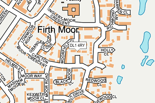 DL1 4RY map - OS OpenMap – Local (Ordnance Survey)