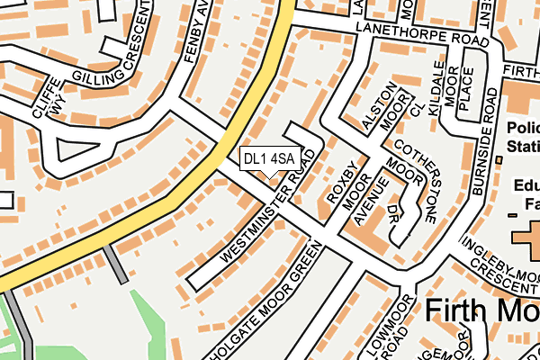 DL1 4SA map - OS OpenMap – Local (Ordnance Survey)