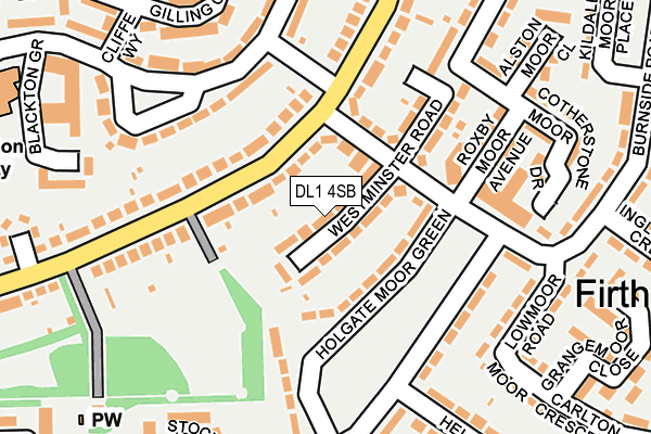 DL1 4SB map - OS OpenMap – Local (Ordnance Survey)