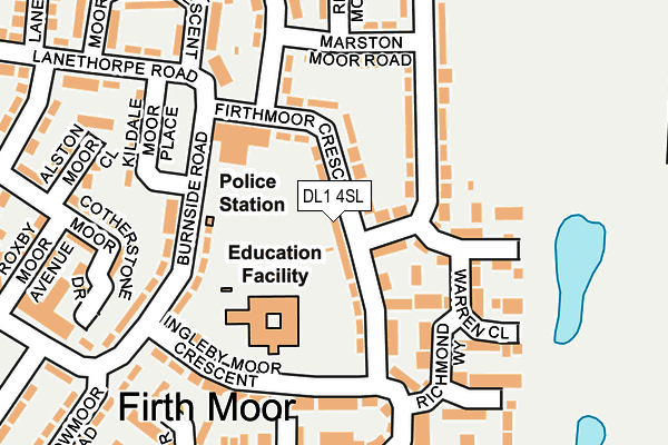 DL1 4SL map - OS OpenMap – Local (Ordnance Survey)