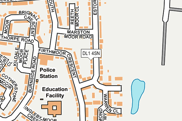 DL1 4SN map - OS OpenMap – Local (Ordnance Survey)