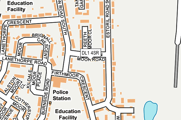 DL1 4SR map - OS OpenMap – Local (Ordnance Survey)