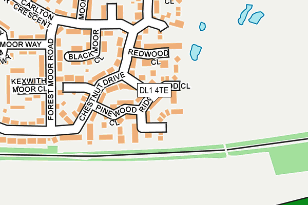 DL1 4TE map - OS OpenMap – Local (Ordnance Survey)