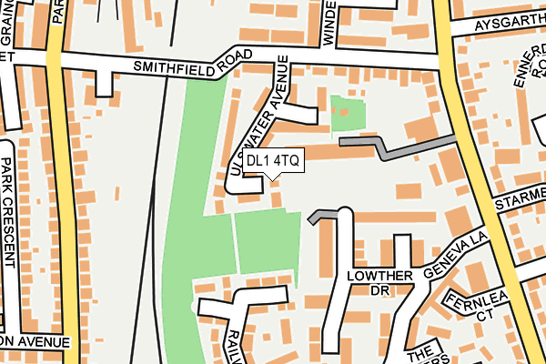 DL1 4TQ map - OS OpenMap – Local (Ordnance Survey)