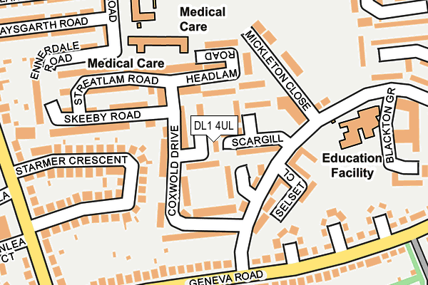 DL1 4UL map - OS OpenMap – Local (Ordnance Survey)