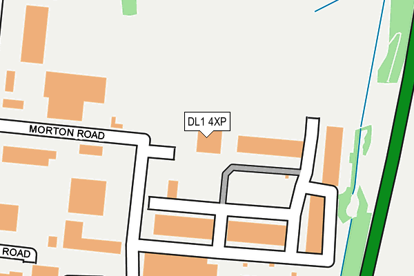 DL1 4XP map - OS OpenMap – Local (Ordnance Survey)