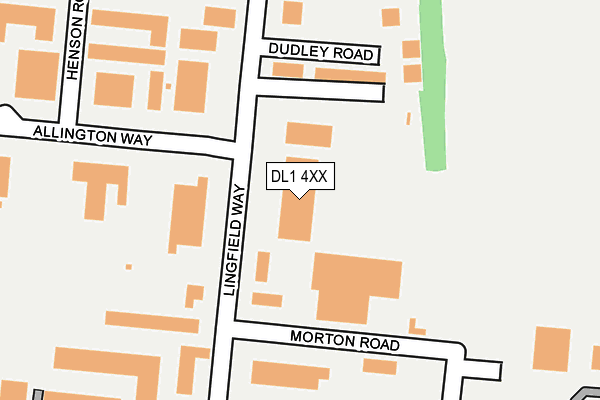 DL1 4XX map - OS OpenMap – Local (Ordnance Survey)