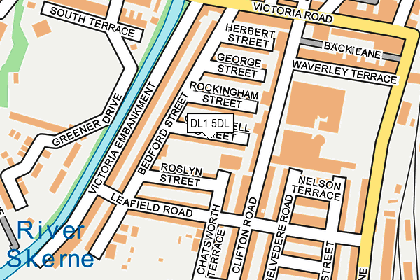 DL1 5DL map - OS OpenMap – Local (Ordnance Survey)