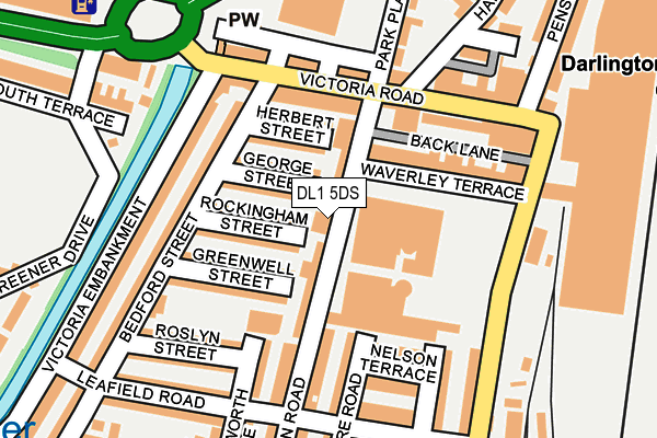 DL1 5DS map - OS OpenMap – Local (Ordnance Survey)