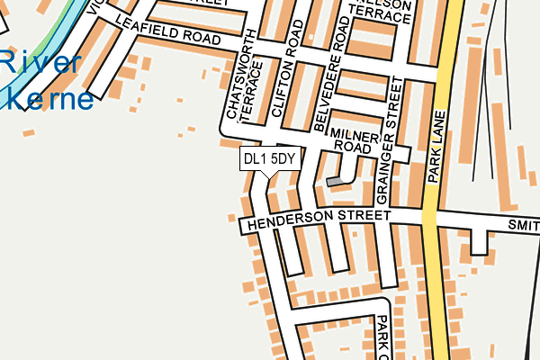 DL1 5DY map - OS OpenMap – Local (Ordnance Survey)