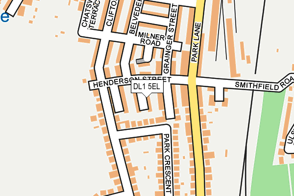 DL1 5EL map - OS OpenMap – Local (Ordnance Survey)
