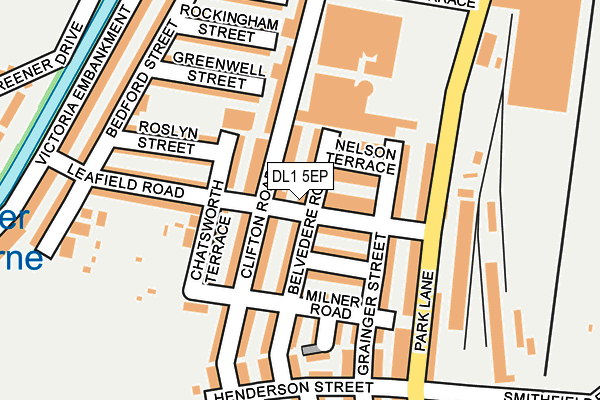 DL1 5EP map - OS OpenMap – Local (Ordnance Survey)