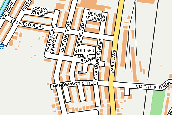 DL1 5EU map - OS OpenMap – Local (Ordnance Survey)