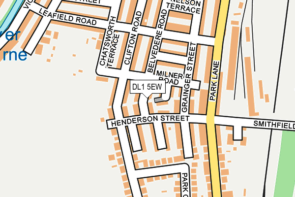 DL1 5EW map - OS OpenMap – Local (Ordnance Survey)