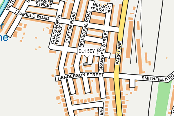 DL1 5EY map - OS OpenMap – Local (Ordnance Survey)