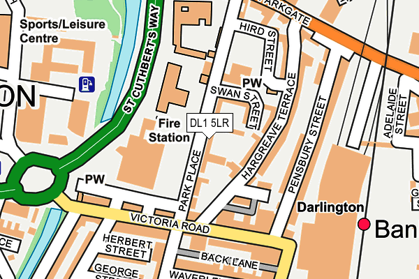 DL1 5LR map - OS OpenMap – Local (Ordnance Survey)