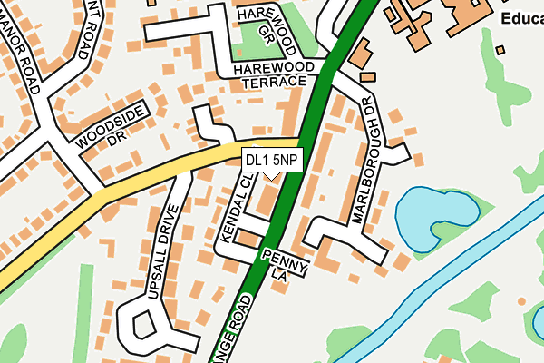 DL1 5NP map - OS OpenMap – Local (Ordnance Survey)