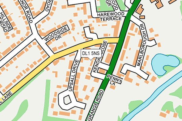 DL1 5NS map - OS OpenMap – Local (Ordnance Survey)