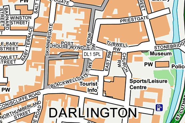 DL1 5PL map - OS OpenMap – Local (Ordnance Survey)