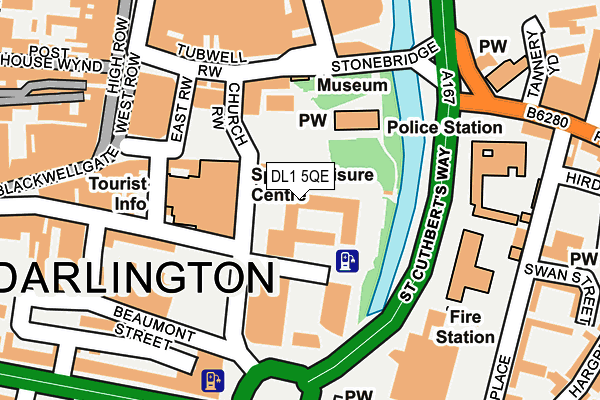 DL1 5QE map - OS OpenMap – Local (Ordnance Survey)