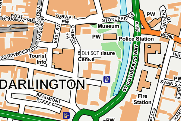 DL1 5QT map - OS OpenMap – Local (Ordnance Survey)