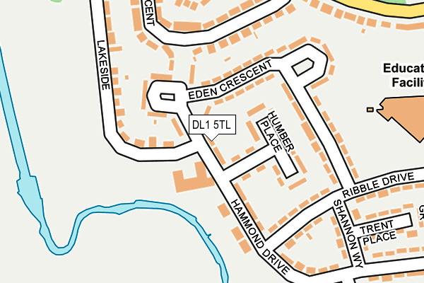 DL1 5TL map - OS OpenMap – Local (Ordnance Survey)