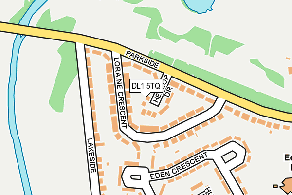 DL1 5TQ map - OS OpenMap – Local (Ordnance Survey)