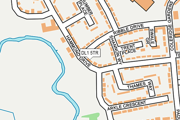 DL1 5TR map - OS OpenMap – Local (Ordnance Survey)