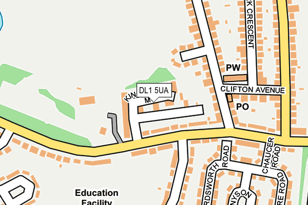 DL1 5UA map - OS OpenMap – Local (Ordnance Survey)