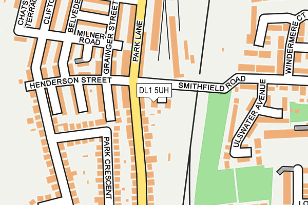 DL1 5UH map - OS OpenMap – Local (Ordnance Survey)