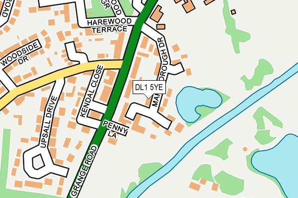 DL1 5YE map - OS OpenMap – Local (Ordnance Survey)