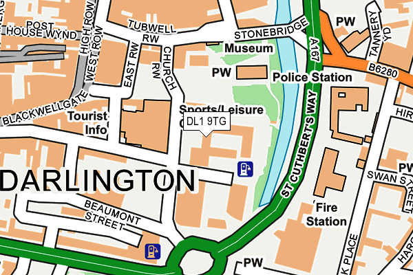 DL1 9TG map - OS OpenMap – Local (Ordnance Survey)