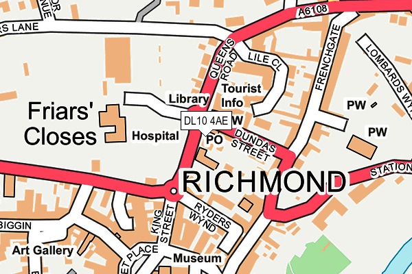 Map of AMONTOLA RICHMOND LTD at local scale
