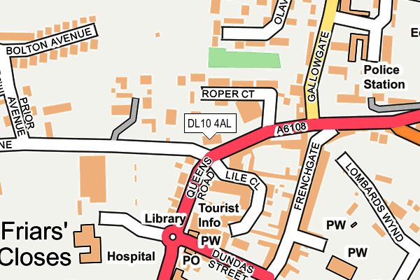 DL10 4AL map - OS OpenMap – Local (Ordnance Survey)