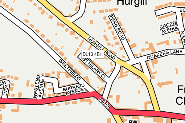 DL10 4BH map - OS OpenMap – Local (Ordnance Survey)