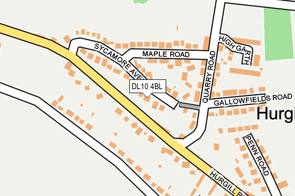DL10 4BL map - OS OpenMap – Local (Ordnance Survey)