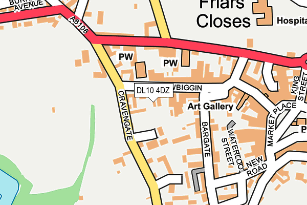 DL10 4DZ map - OS OpenMap – Local (Ordnance Survey)