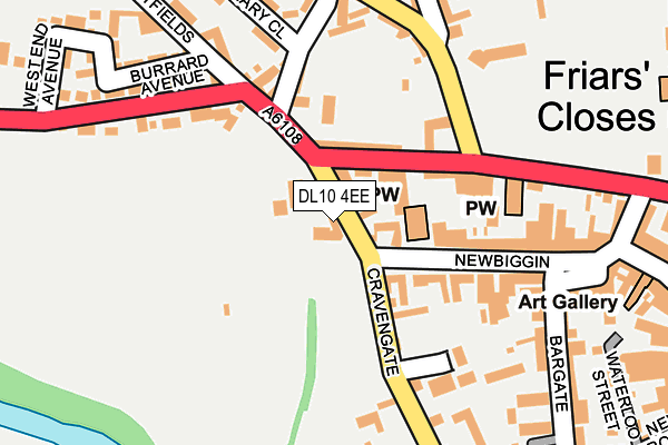DL10 4EE map - OS OpenMap – Local (Ordnance Survey)