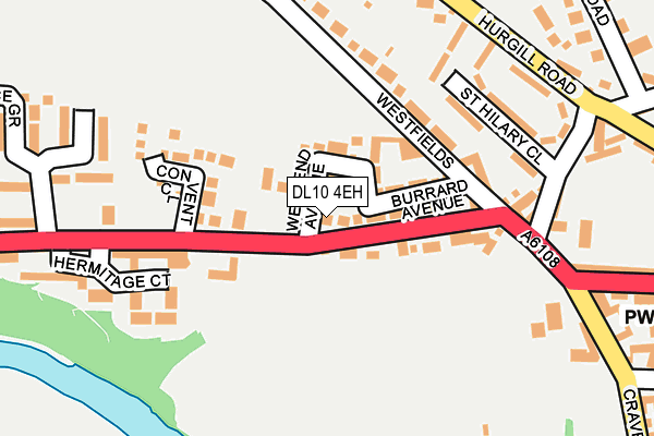 DL10 4EH map - OS OpenMap – Local (Ordnance Survey)