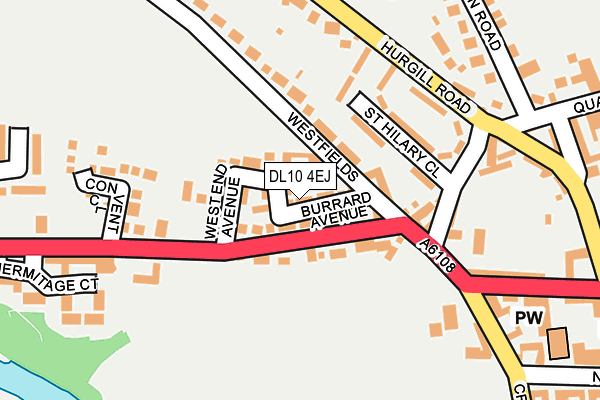DL10 4EJ map - OS OpenMap – Local (Ordnance Survey)