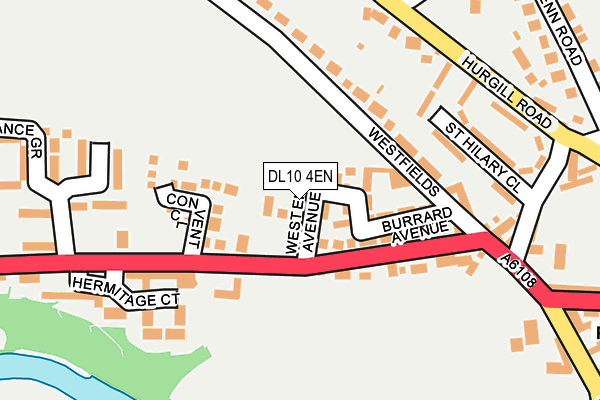 DL10 4EN map - OS OpenMap – Local (Ordnance Survey)
