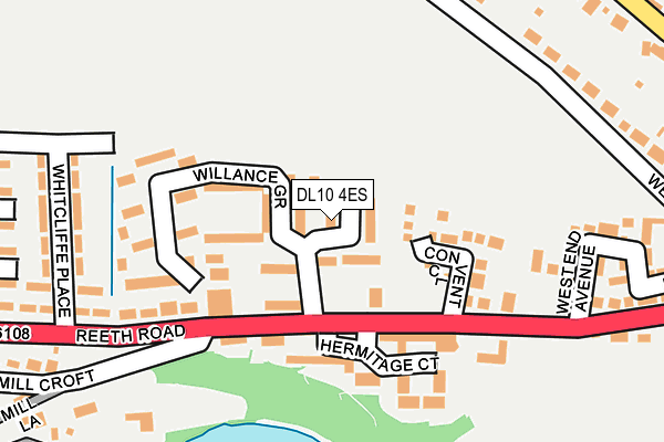 DL10 4ES map - OS OpenMap – Local (Ordnance Survey)