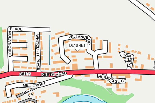 DL10 4ET map - OS OpenMap – Local (Ordnance Survey)