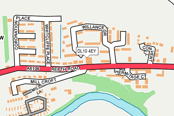 DL10 4EY map - OS OpenMap – Local (Ordnance Survey)
